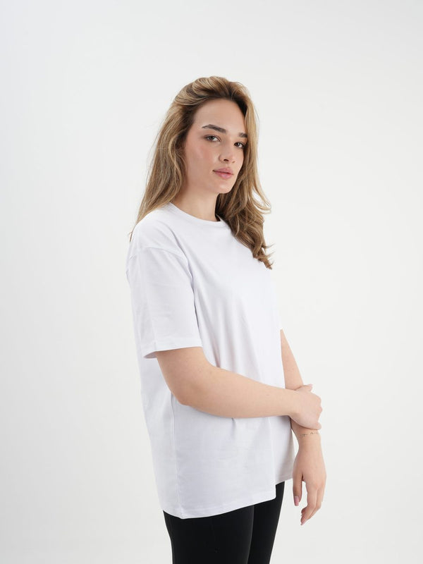 Beyaz oversize tişört