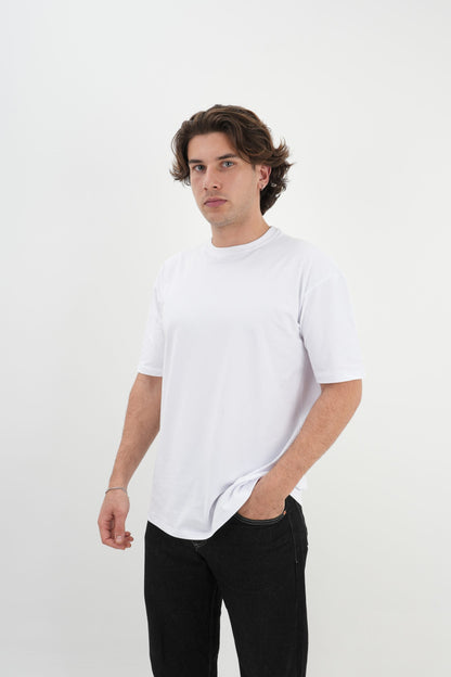 Los Turkos Crew Oversize Tişört - Beyaz