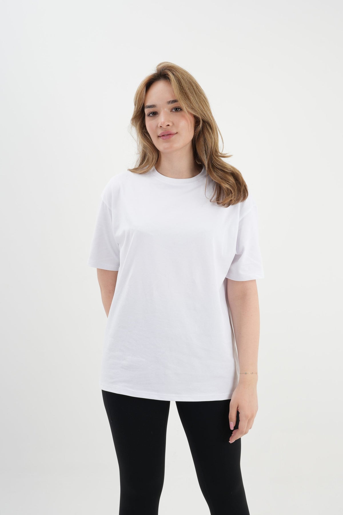 Los Turkos Crew Oversize Tişört - Beyaz