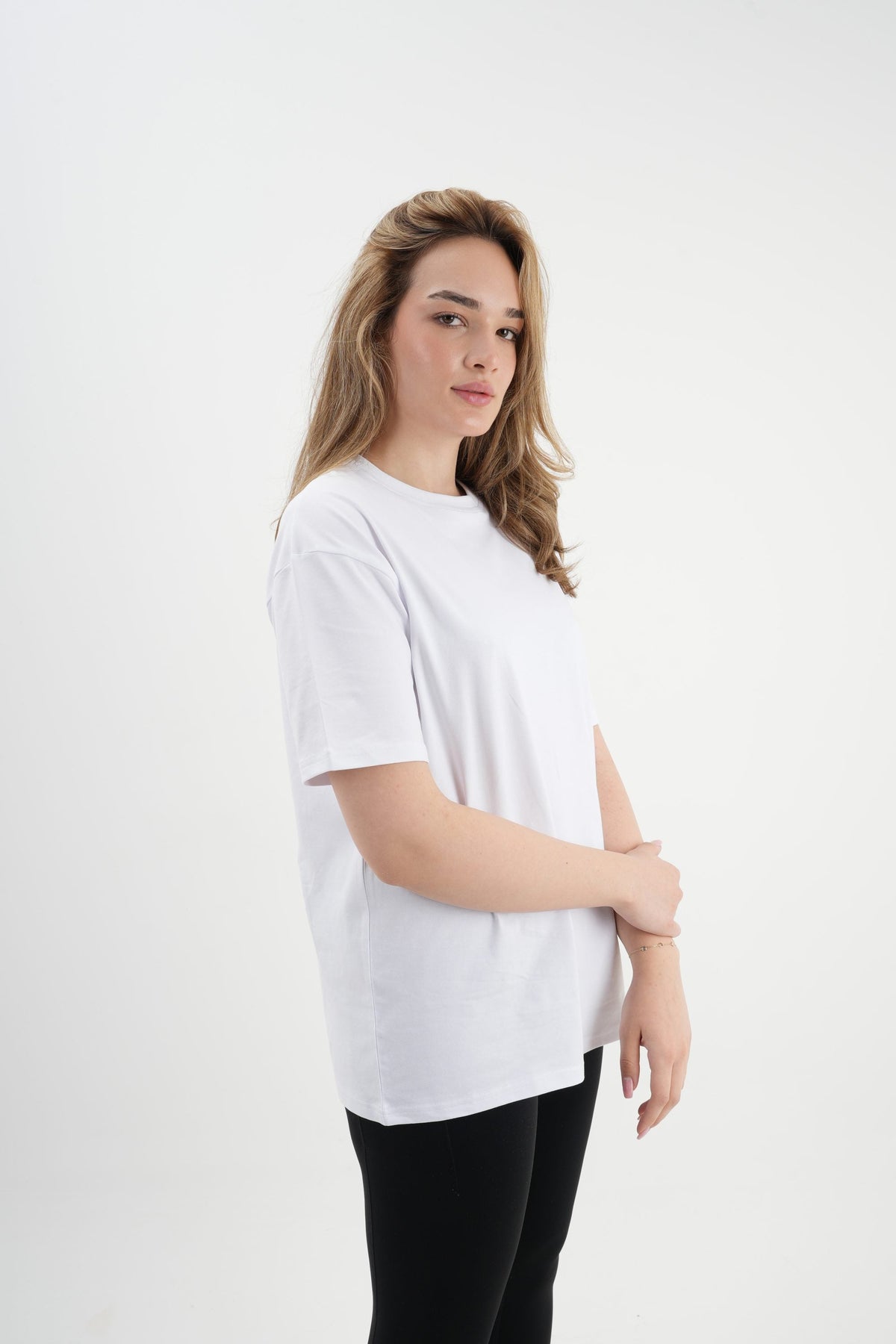 Los Turkos Crew Oversize Tişört - Beyaz