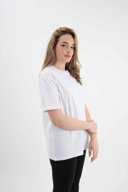 Los Turkos Crew Oversize Tişört - Beyaz