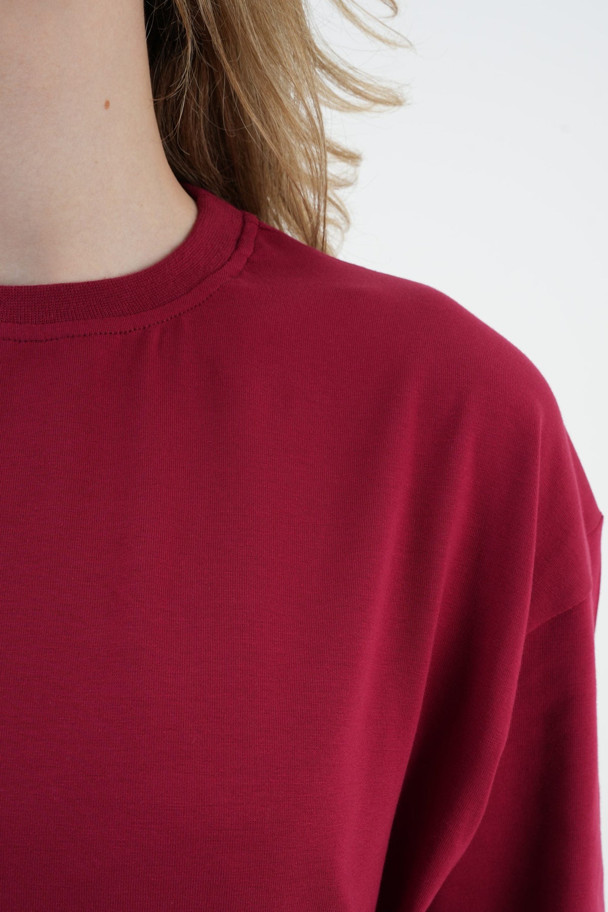 Los Turkos Crew Oversize Tişört - Bordo