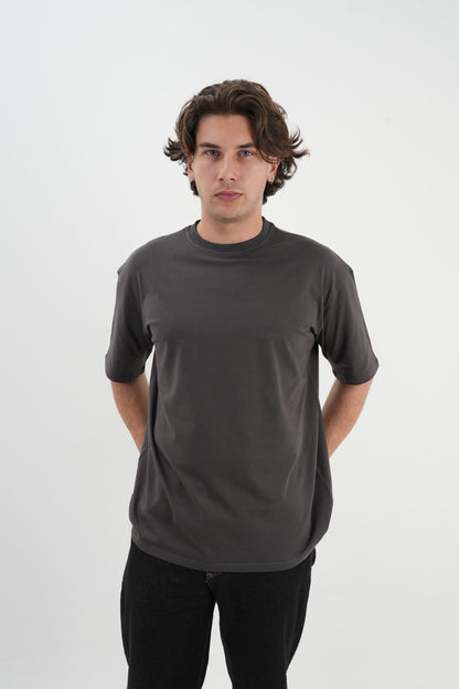 Los Turkos Crew Oversize Tişört - Füme