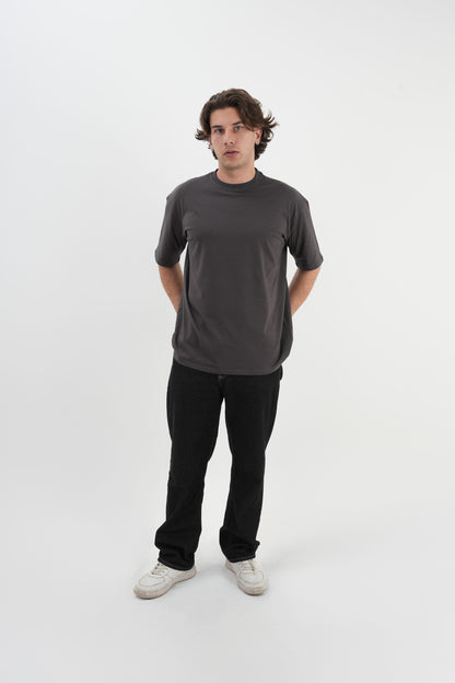 Los Turkos Crew Oversize Tişört - Füme