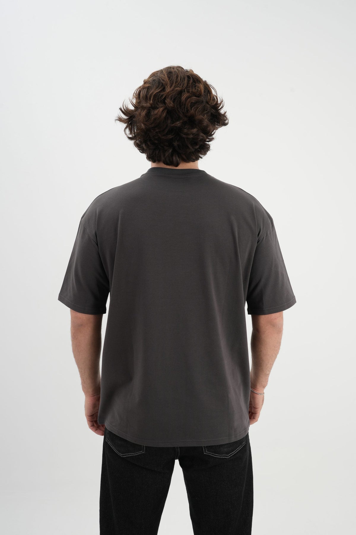 Los Turkos Crew Oversize Tişört - Füme