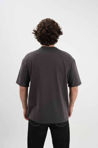 Los Turkos Crew Oversize Tişört - Füme
