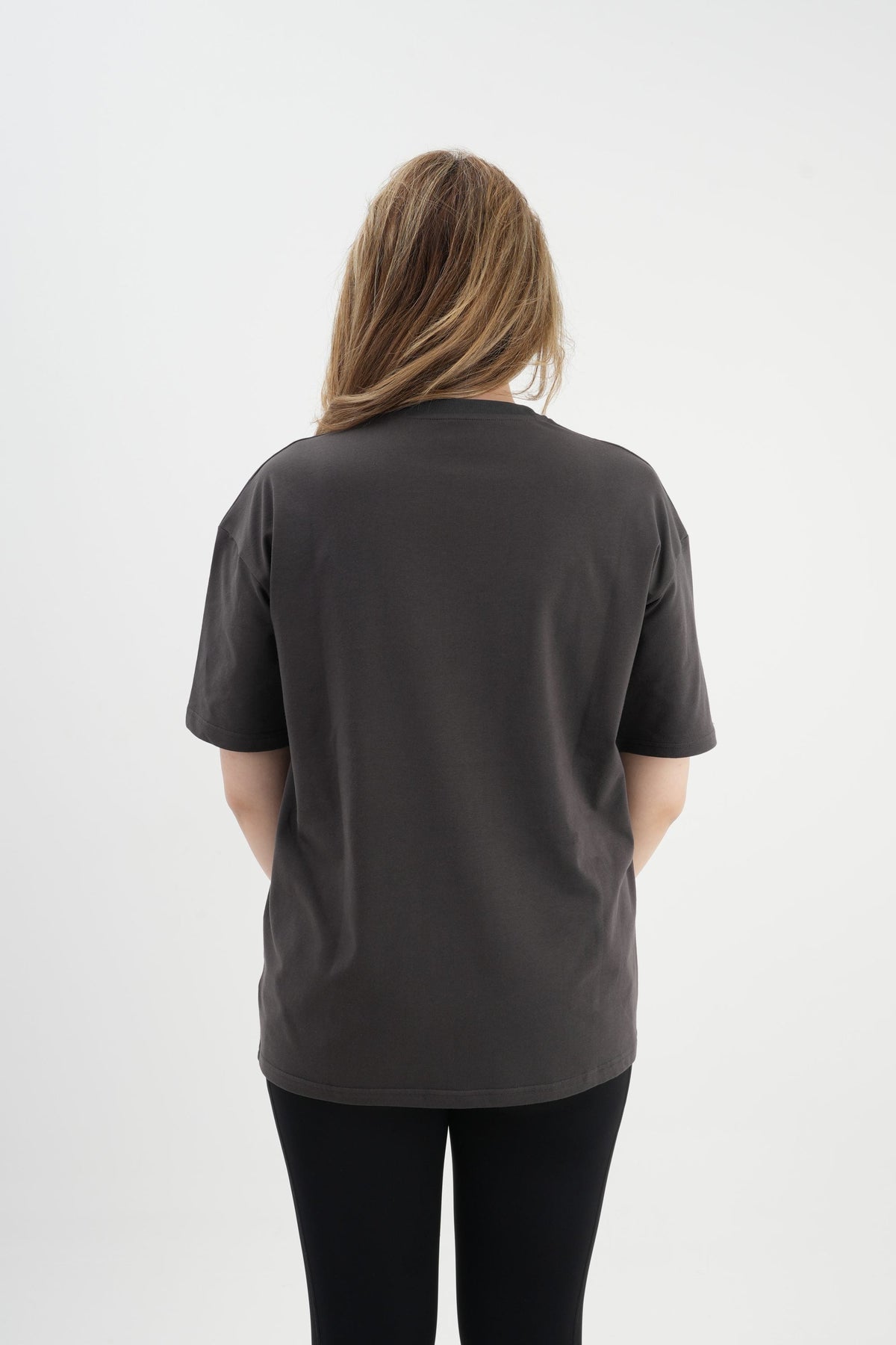 Los Turkos Crew Oversize Tişört - Füme