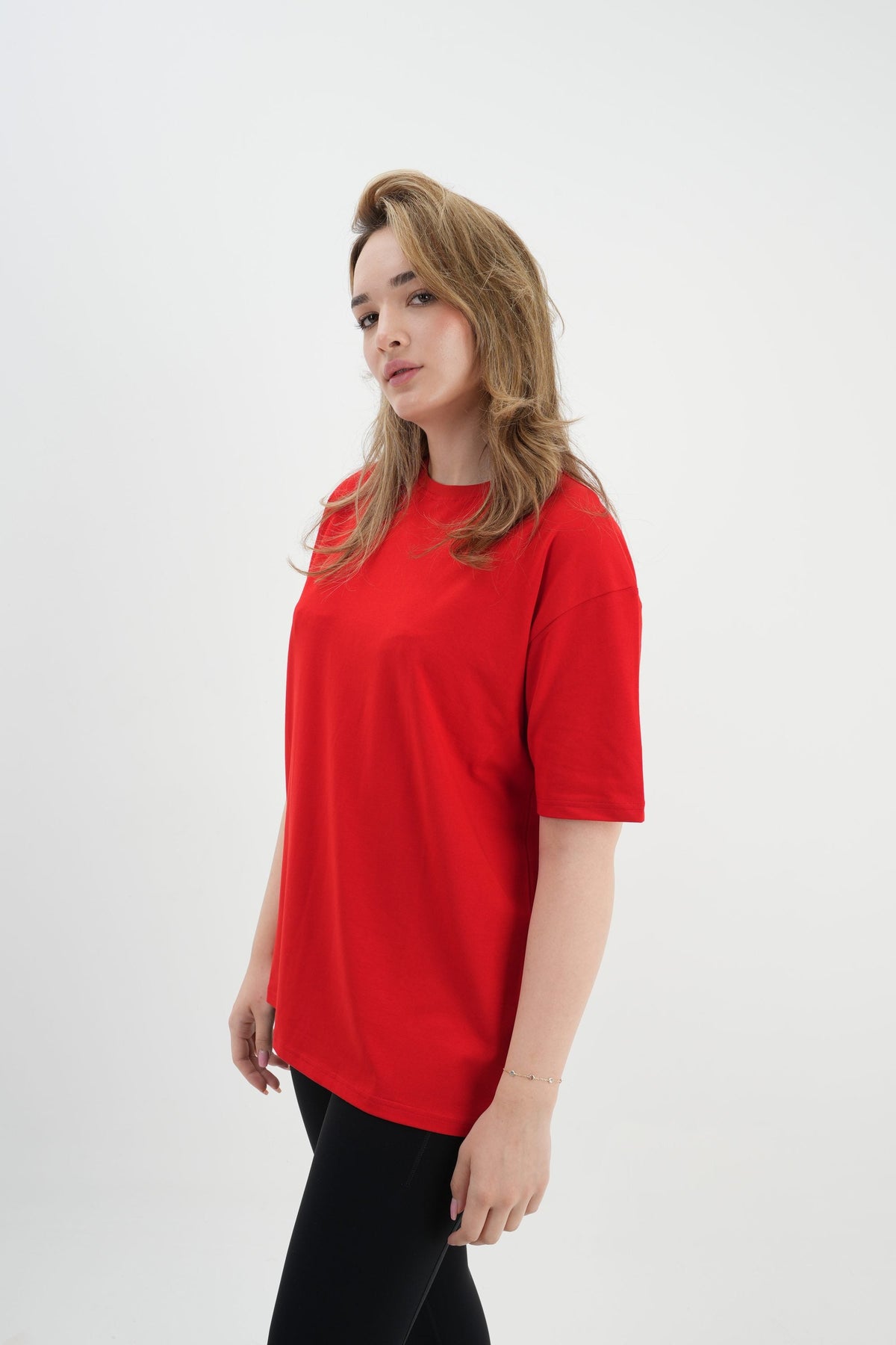 Los Turkos Crew Oversize Tişört - Kırmızı