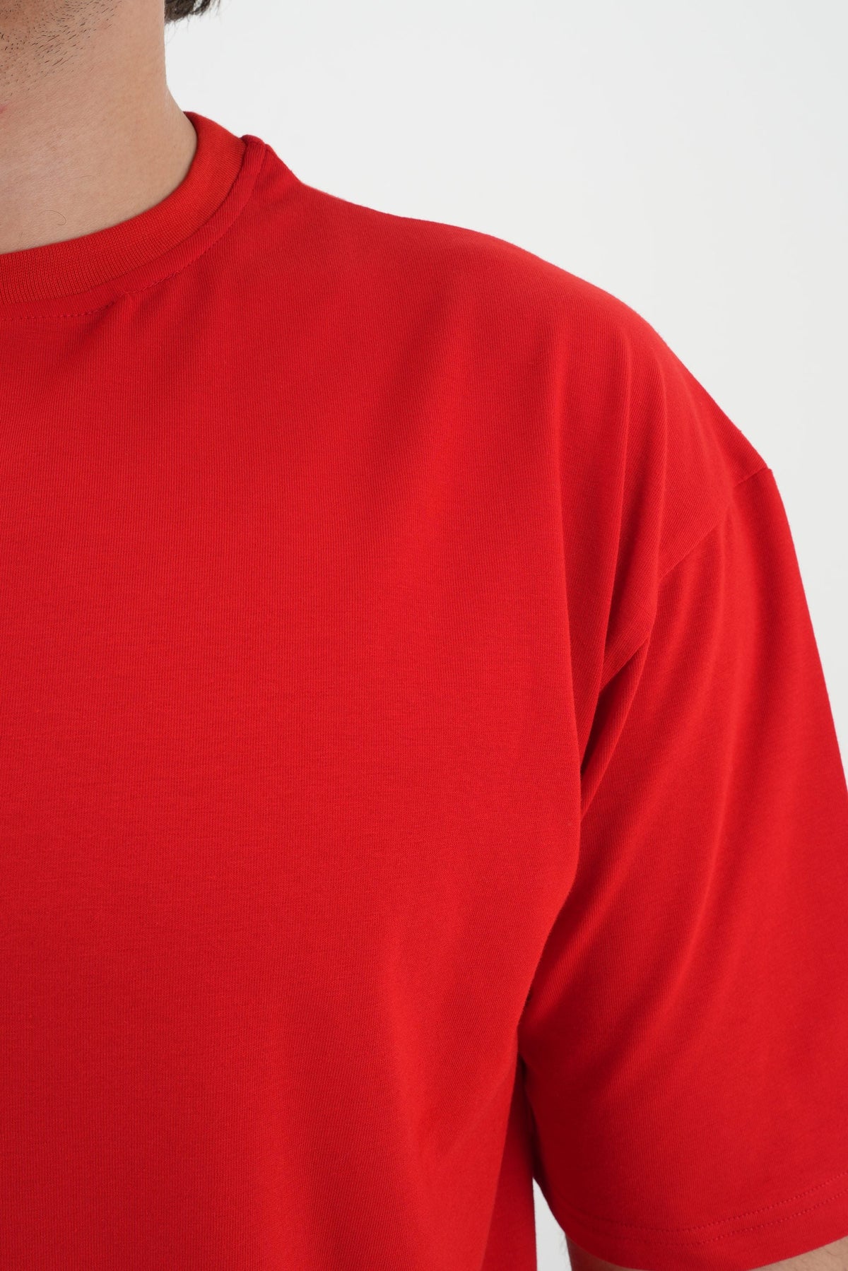 Los Turkos Crew Oversize Tişört - Kırmızı
