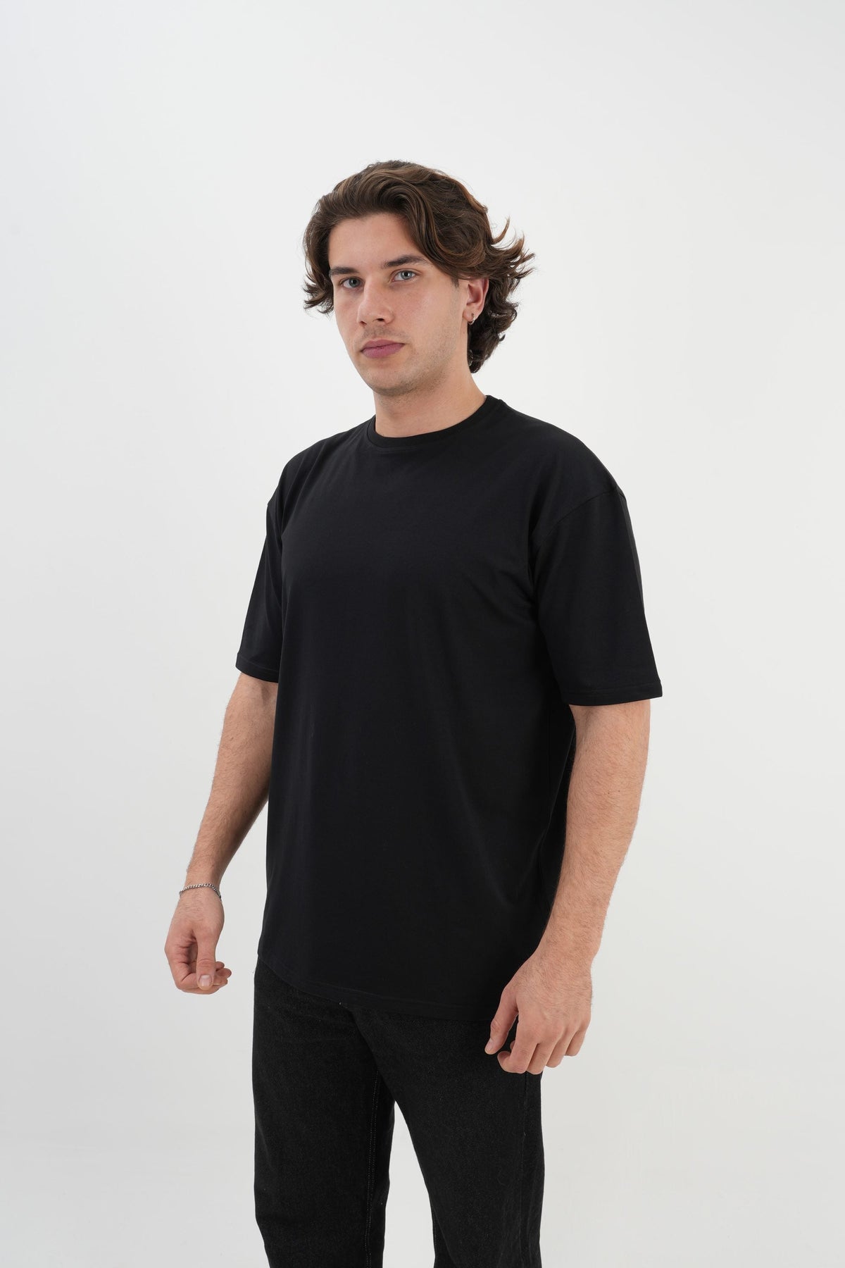 Los Turkos Crew Oversize Tişört - Siyah