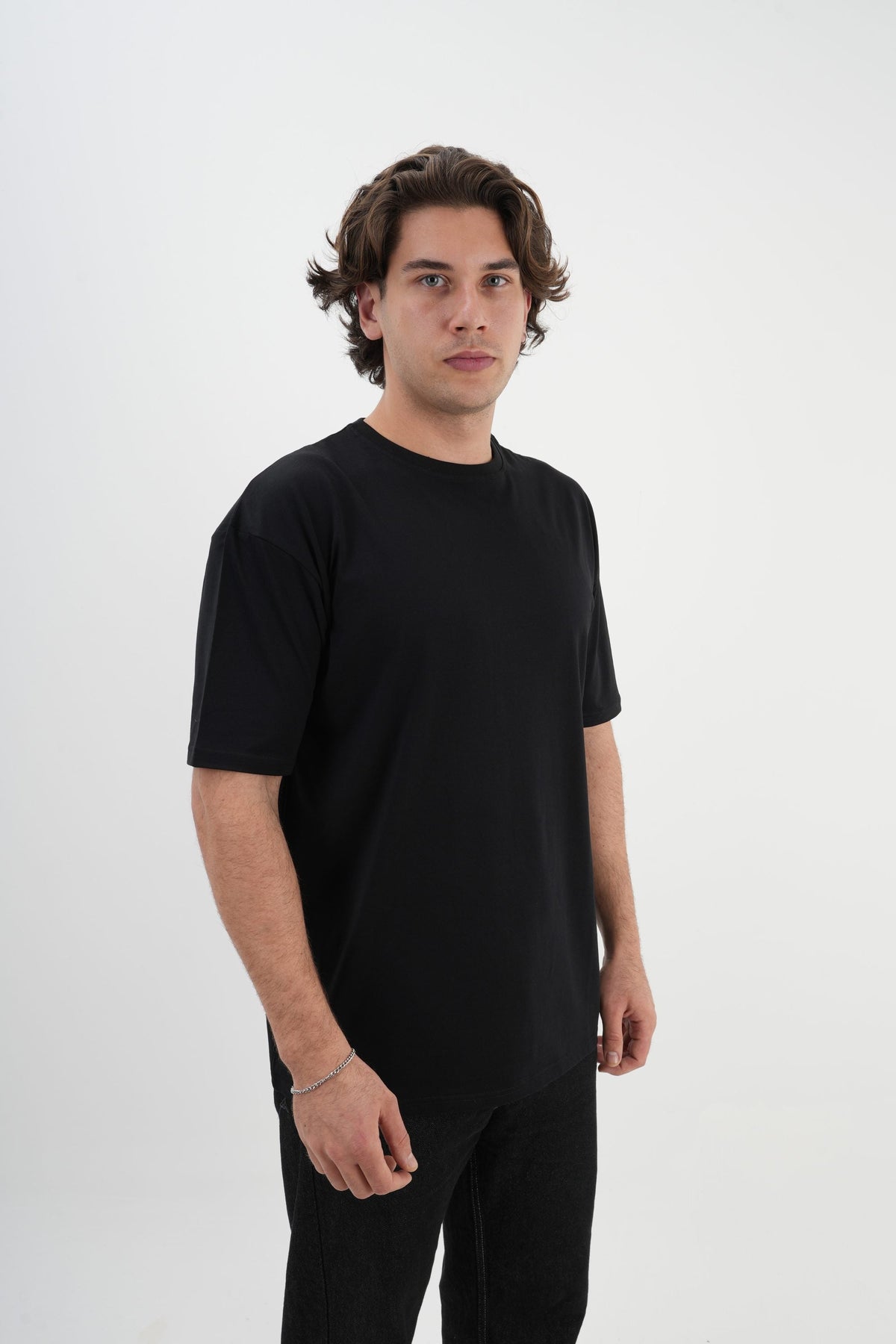 Los Turkos Crew Oversize Tişört - Siyah