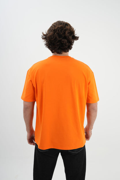 Los Turkos Crew Oversize Tişört - Turuncu