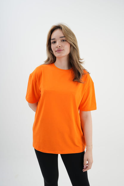 Los Turkos Crew Oversize Tişört - Turuncu