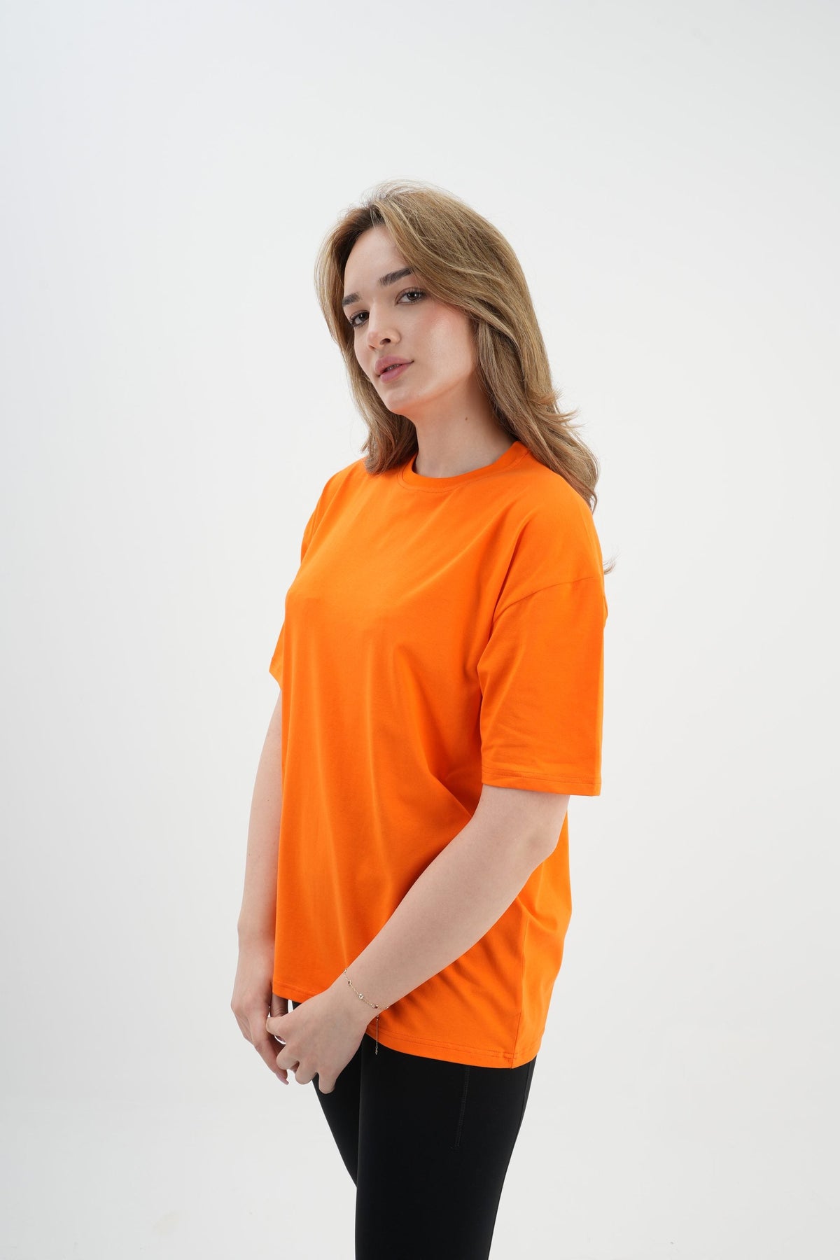 Los Turkos Crew Oversize Tişört - Turuncu