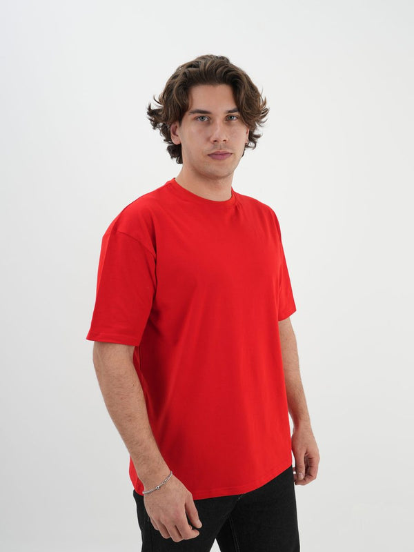 Kırmızı oversize tişört